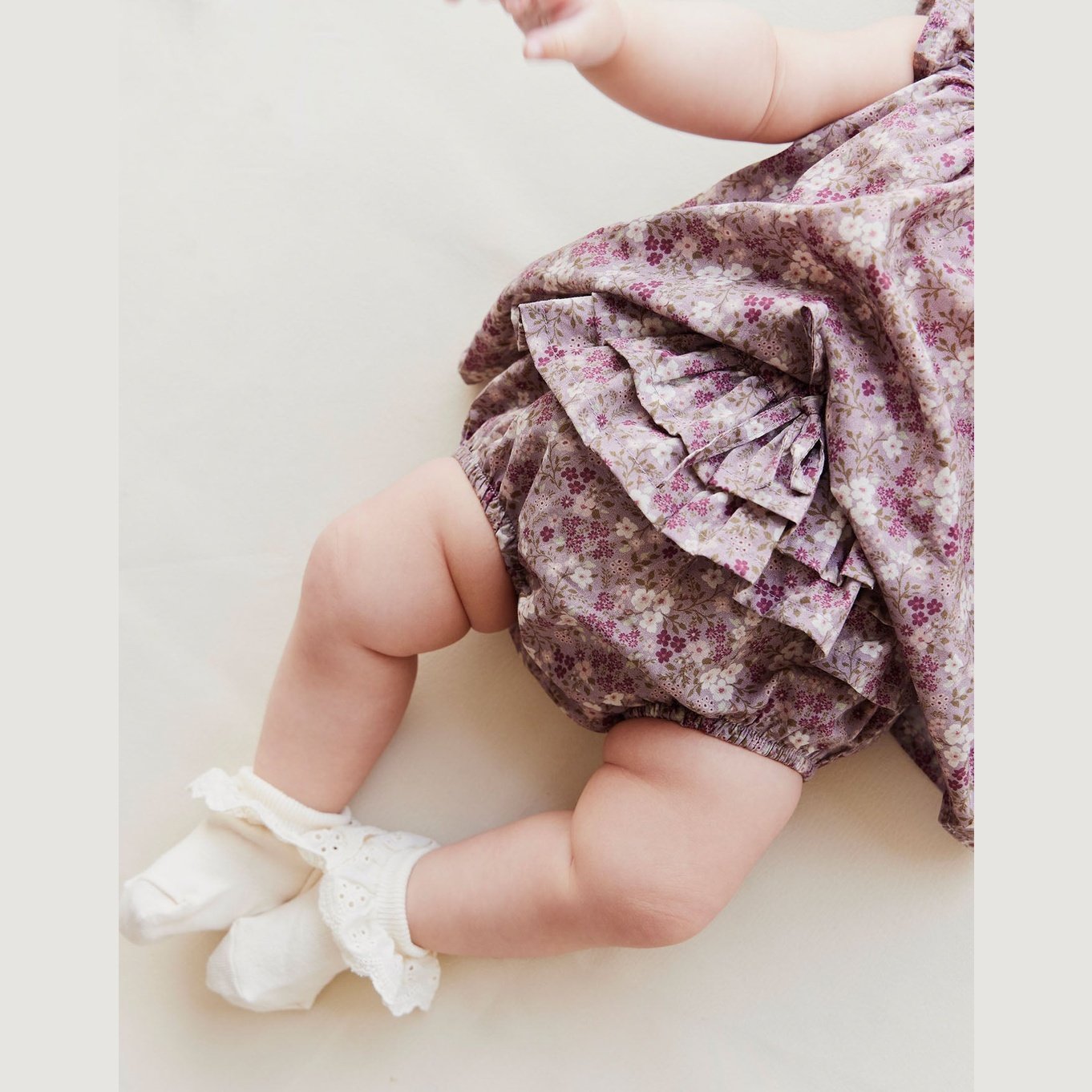 Organic Cotton Kennedy Bloomer Pansy Floral