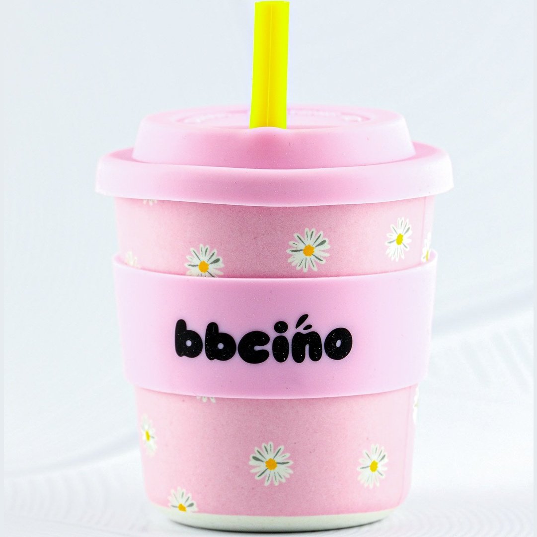 Daisy Baby Pink Resuable BambinoCino Cup 240ml