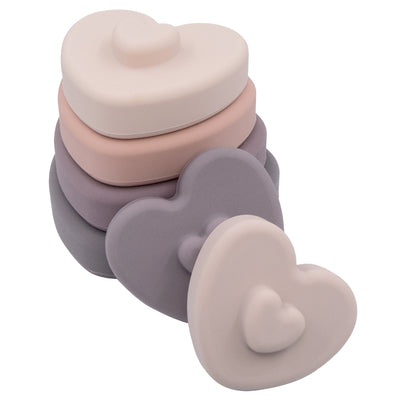 Silicone Heart Stacking Tower