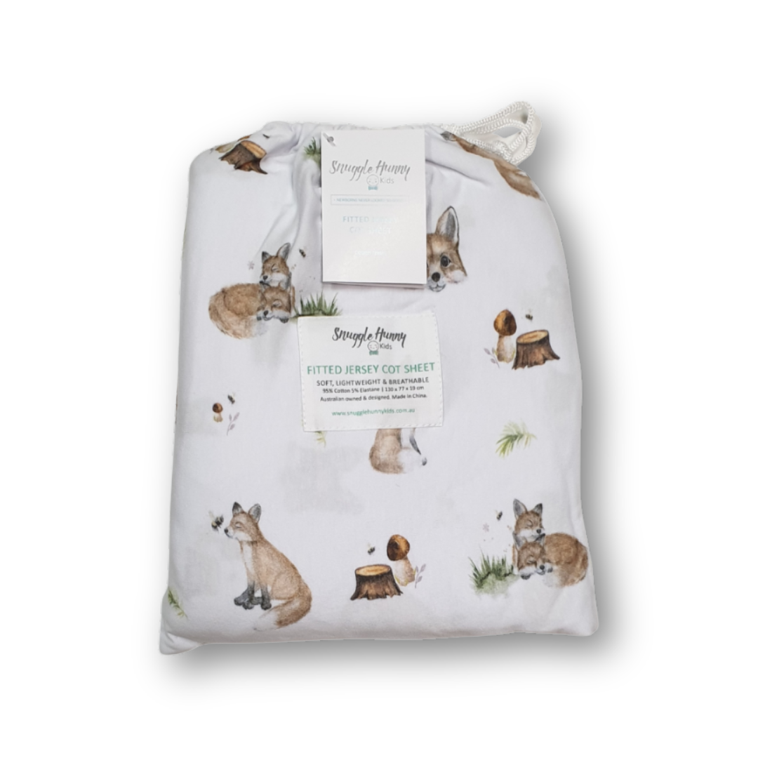 Fitted Cot Sheet Fox – Cinnamon Street Kids
