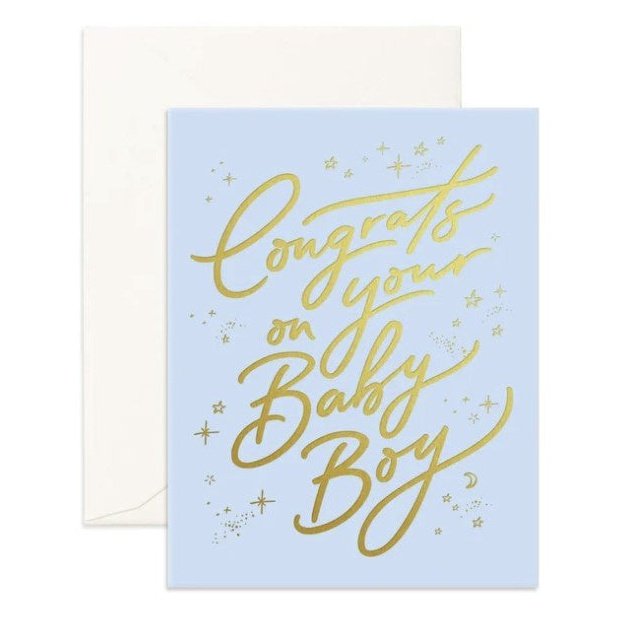 Congrats Baby Boy Greeting Card