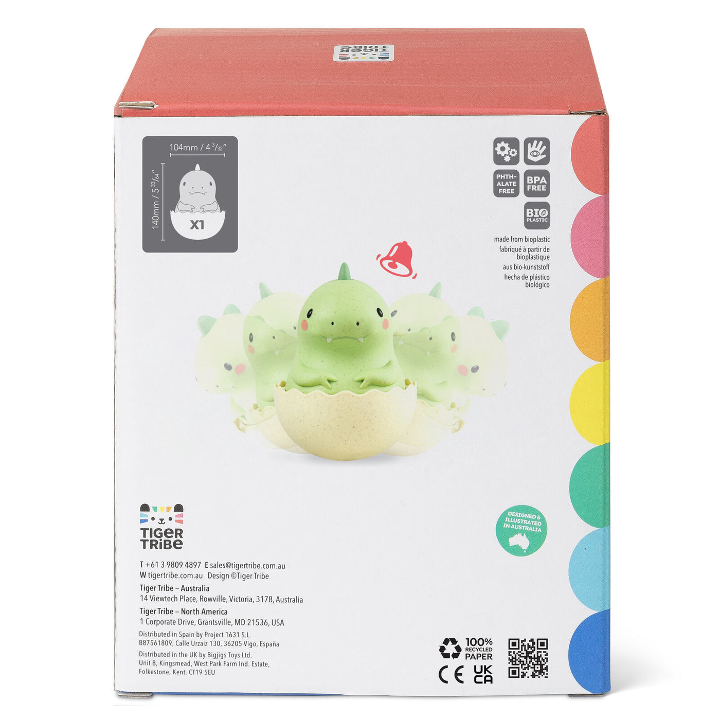 Silicone Rattle Dino