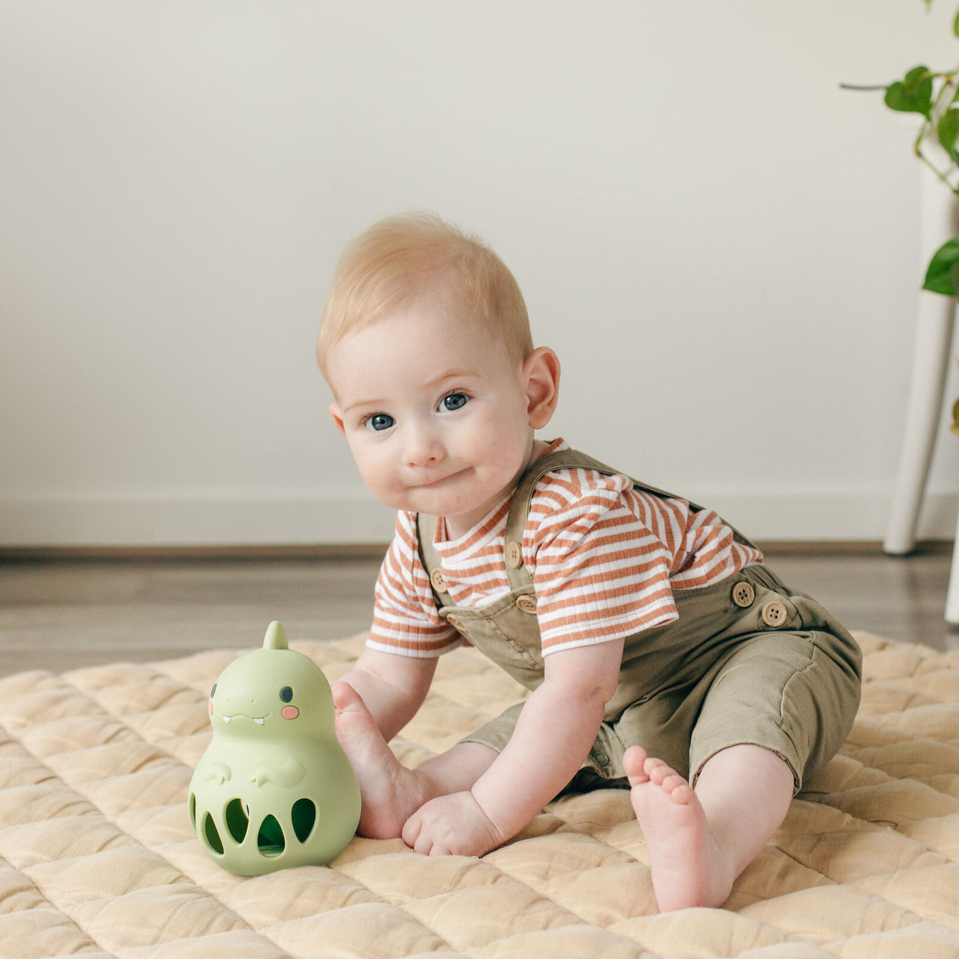 Silicone Rattle Dino