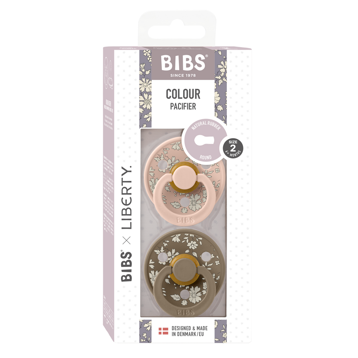 Bibs Dummies Round 2 Pack Liberty Capel/Blush