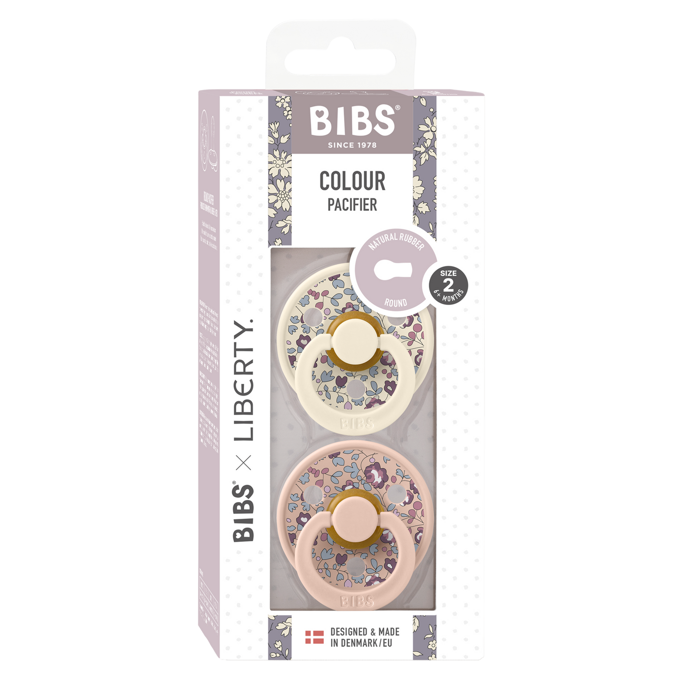 Bibs Dummies Round 2 Pack Liberty Eloise/Blush