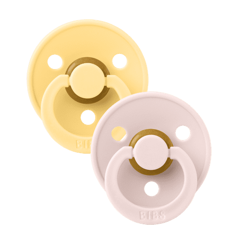 Bibs Dummies Round 2 Pack Pale Butter/Petal