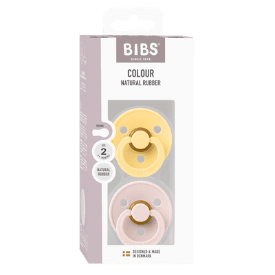 Bibs Dummies Round 2 Pack Pale Butter/Petal