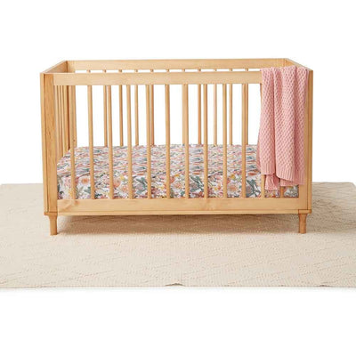 Fitted Cot Sheet - Australiana