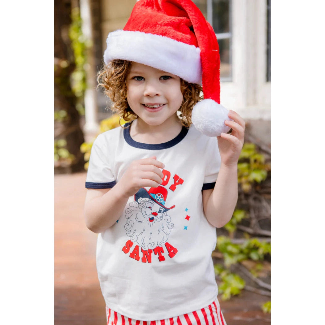 Boys Howdy Santa Tee