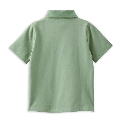 Boys Lion Polo Shirt Basil