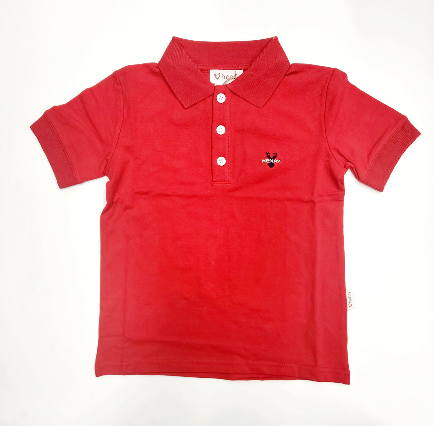 Boys Polo Shirt - Bright Red