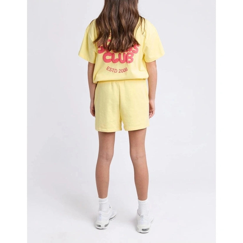 Sports Club Fleece Short Lemon - Teens