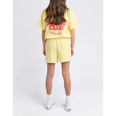 Sports Club Fleece Short Lemon - Teens