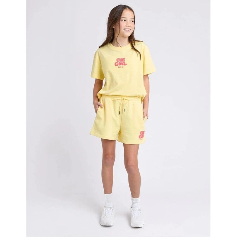 Sports Club Fleece Short Lemon - Teens