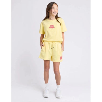 Sports Club Fleece Short Lemon - Teens