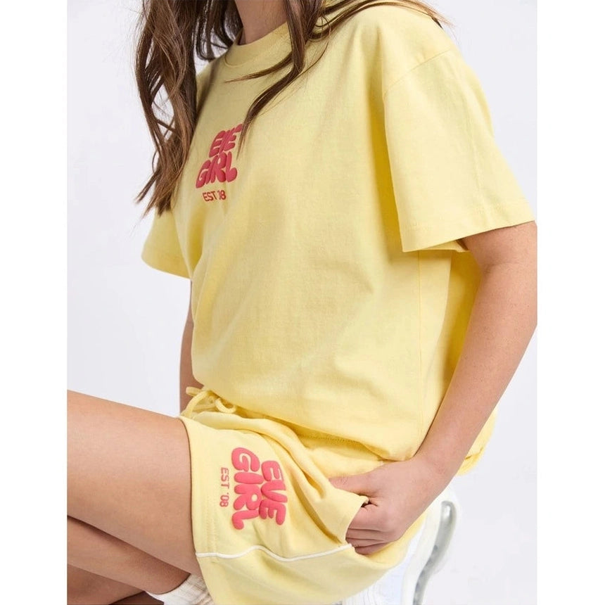 Sports Club Fleece Short Lemon - Teens