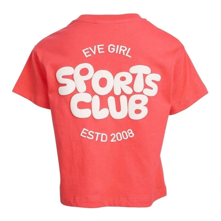 Sports Club Tee Red - Girls