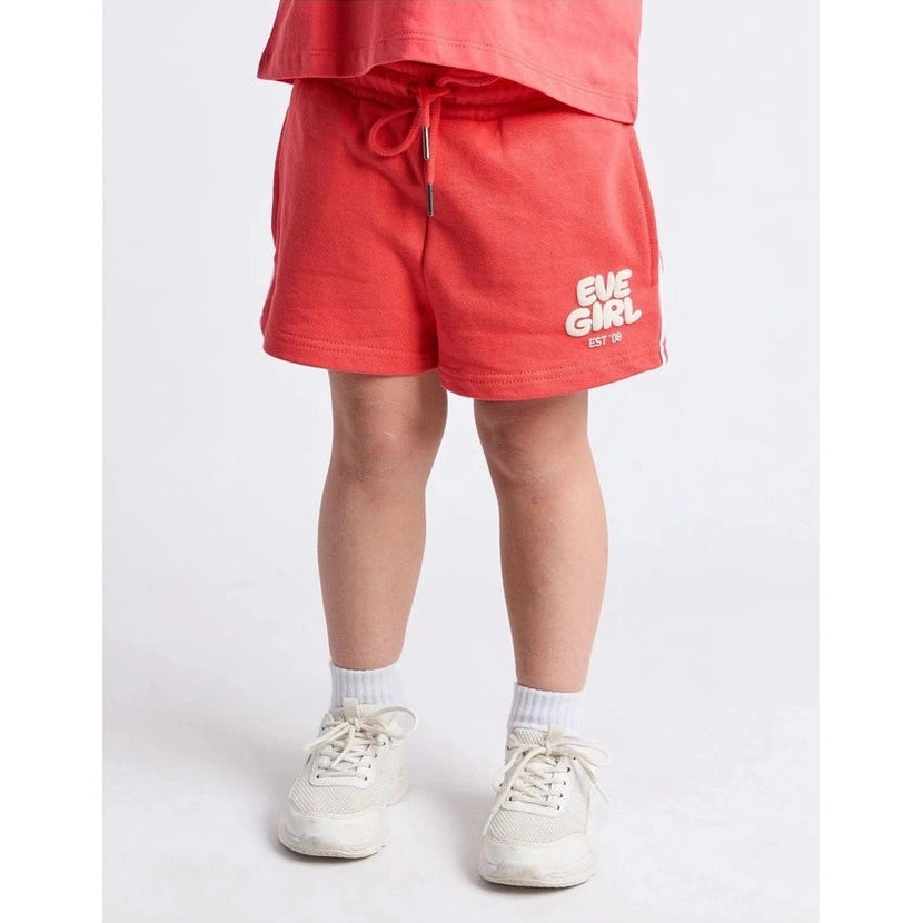 Sports Club Fleece Shorts Red - Girls
