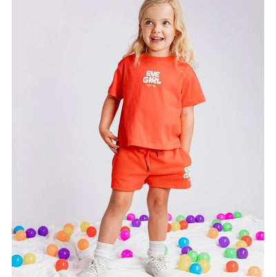 Sports Club Tee Red - Girls