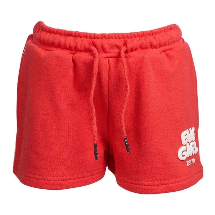 Sports Club Fleece Shorts Red - Girls