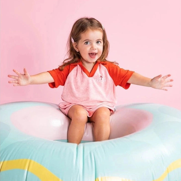 Girls Contrast Tee Dress