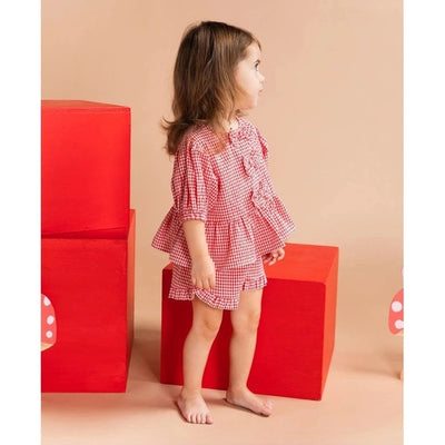 Girls Checkered Short