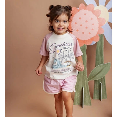 Girls Althletics Short Pink