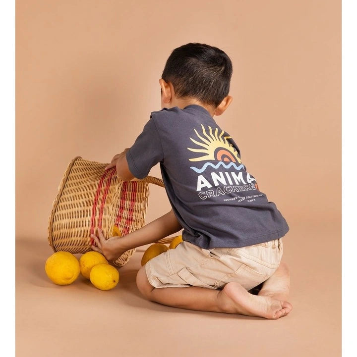 Boys Ocean Rise Tee Charcoal