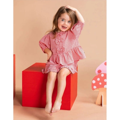 Girls Checkered Top