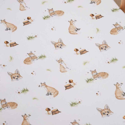 Fitted Cot Sheet - Fox