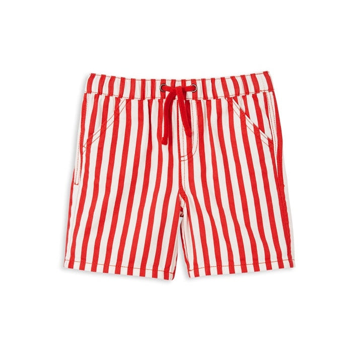 Boys Red Stripe Shorts