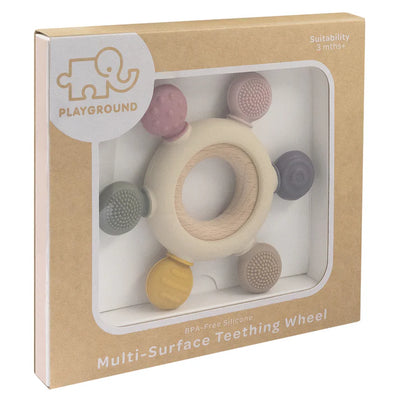 Multi-Surface Teething Wheel - Rose