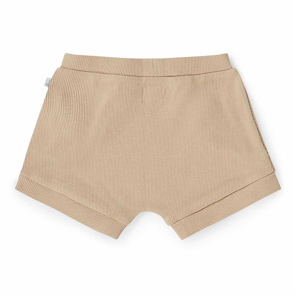 Baby Boys Organic Shorts Pebble