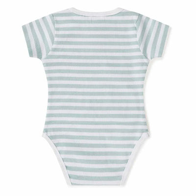 Baby Boys Short Sleeve Sage Bodysuit