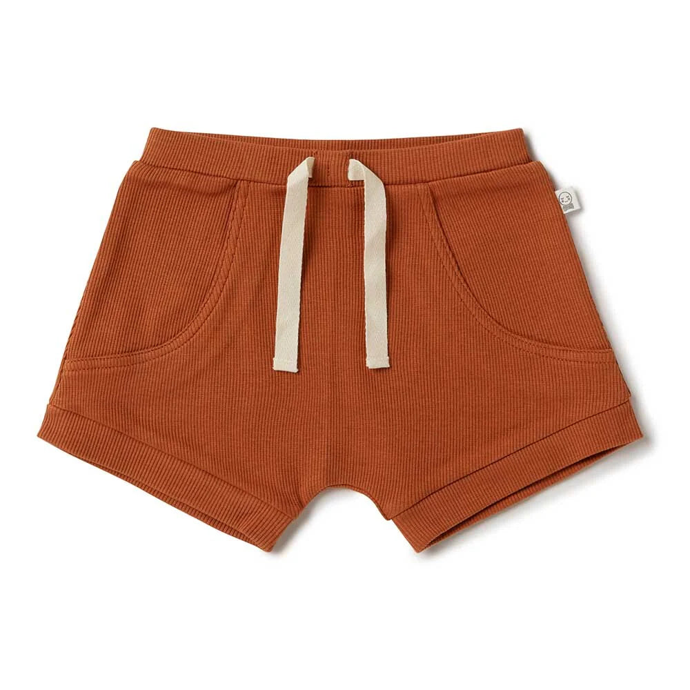 Baby Boys Organic Shorts Biscuit