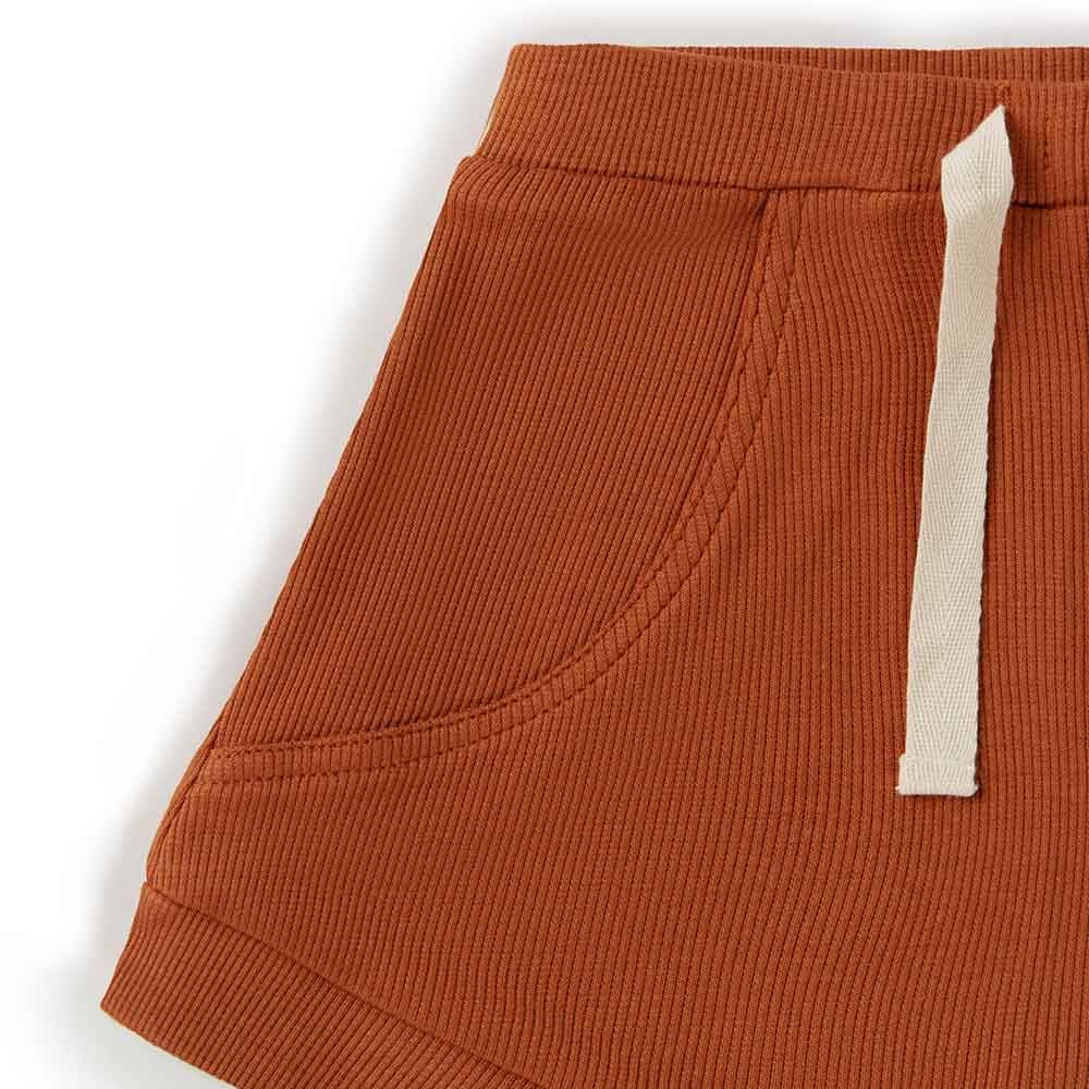 Baby Boys Organic Shorts Biscuit