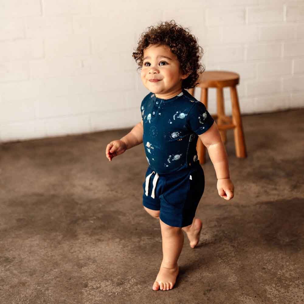 Baby Boys Organic Shorts Moonlight