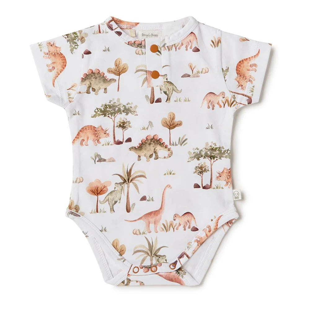 Baby Boys Short Sleeve Dino Bodysuit