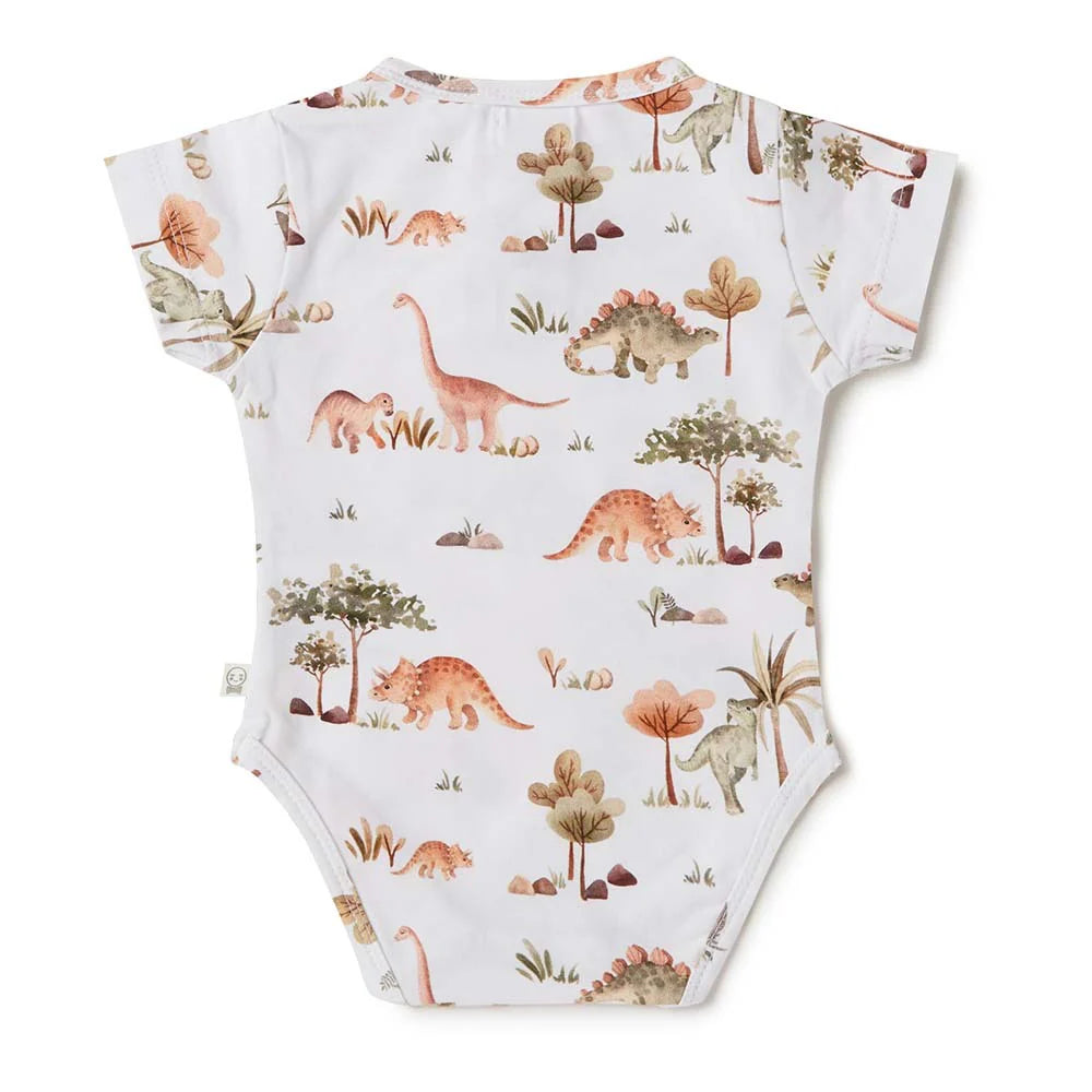 Baby Boys Short Sleeve Dino Bodysuit