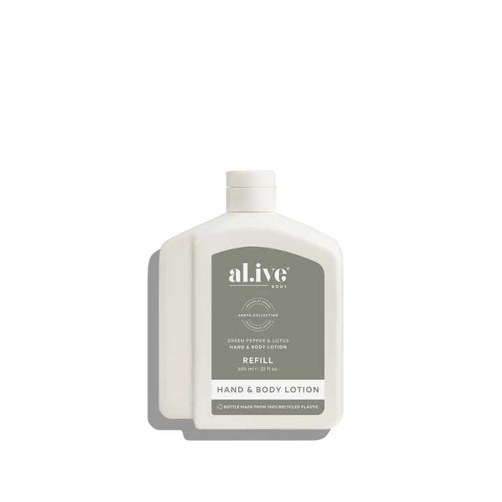650ml Lotion Refill - Green Pepper & Lotus