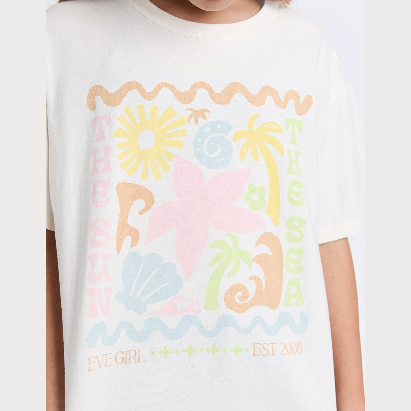 Tropical Tee Vintage White - Teens