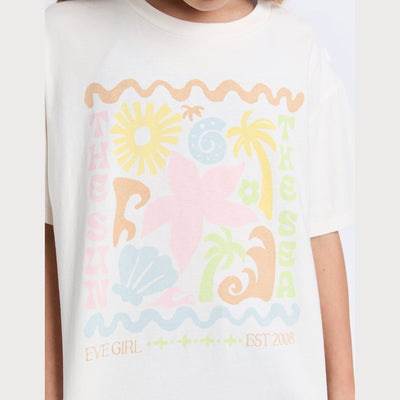 Tropical Tee Vintage White - Teens