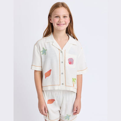 Sunrays Shirt Vintage White - Teens