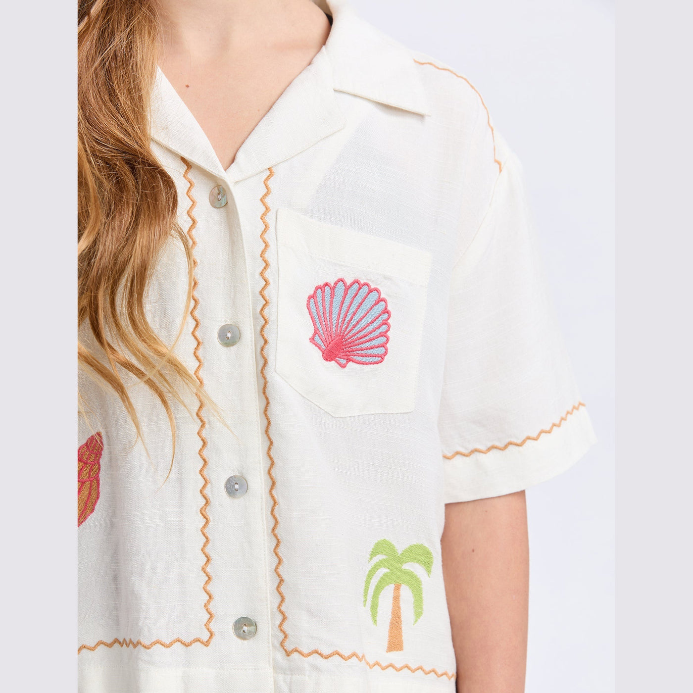 Sunrays Shirt Vintage White - Teens