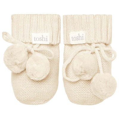 Baby Organic Booties Marley/Feather