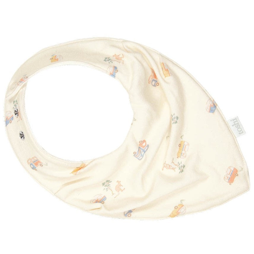 Baby Classic Bandana Bib - Road Trip Feather