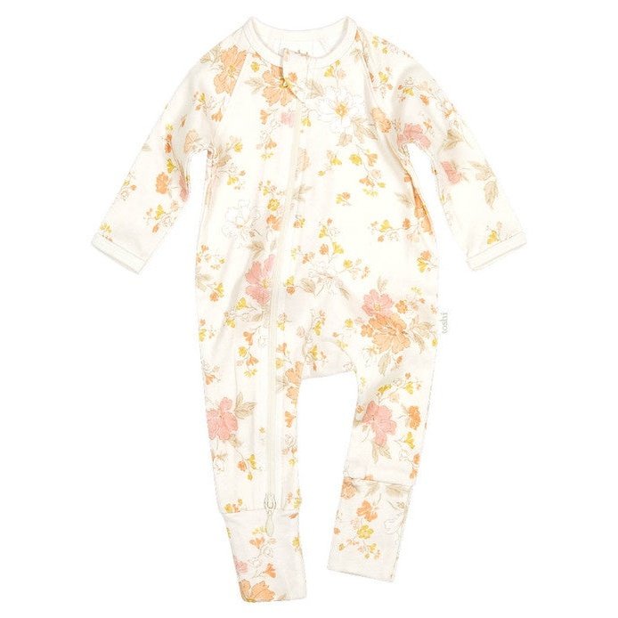 Baby Long Sleeve Onesie Marine Feather