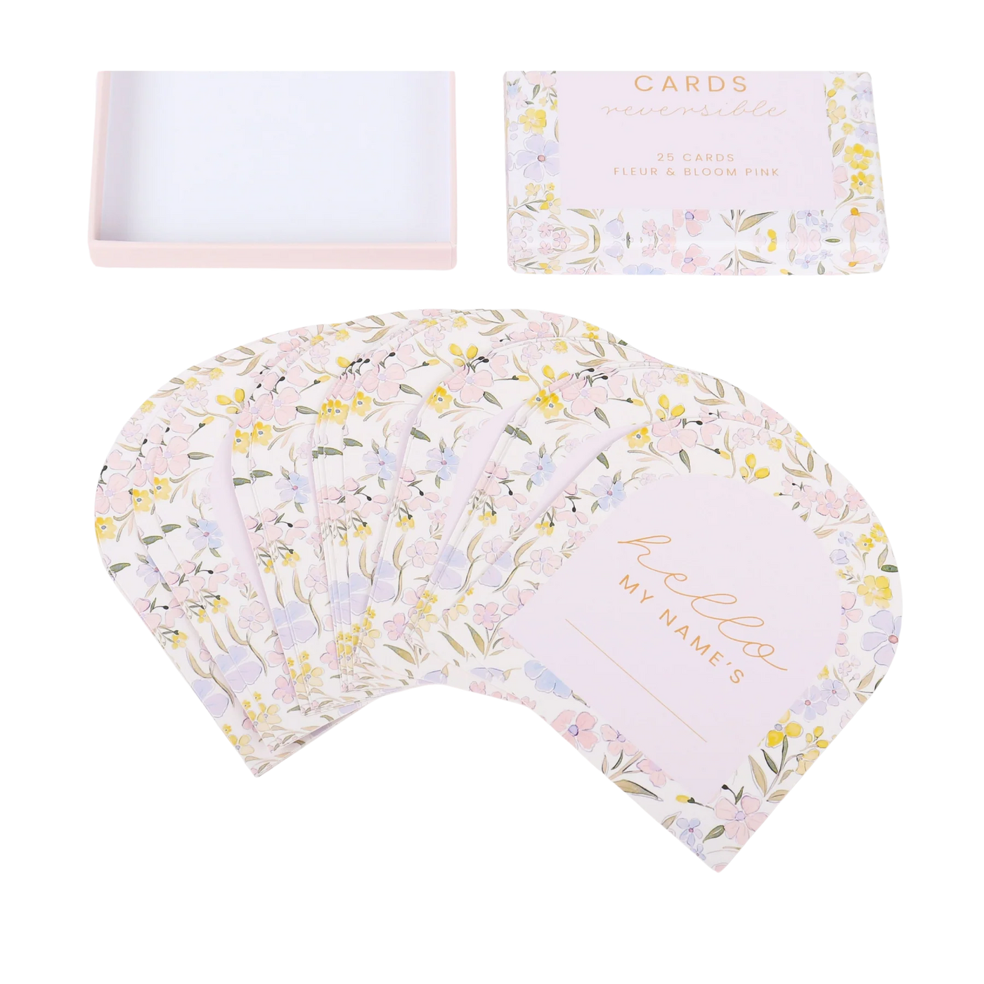 Fleur + Bloom Pink Reversible Baby Milstone Cards