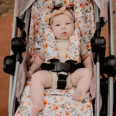 Unversal Quilted Pram Liner Bloom