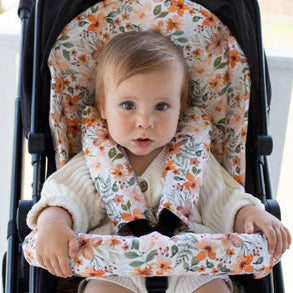 Unversal Quilted Pram Liner Bloom